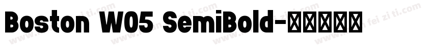 Boston W05 SemiBold字体转换